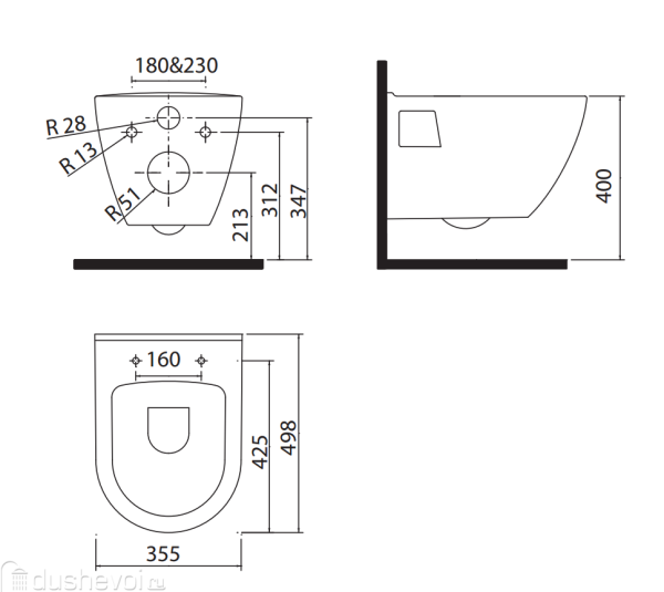 Унитаз + инсталляция CREAVIT    интернет магазин сантехники BATHPOINT